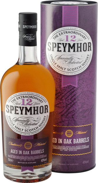 Виски Speymhor, 12 летней выдержки, в тубе 0.7 л