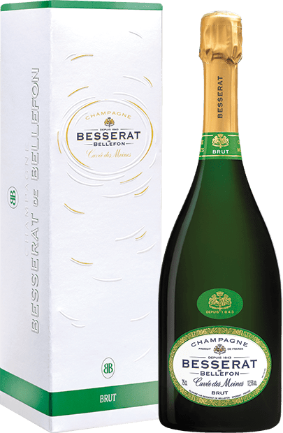 Шампанское Besserat de Bellefon, Cuvee des Moines Brut, в подарочной упаковке 0.75 л