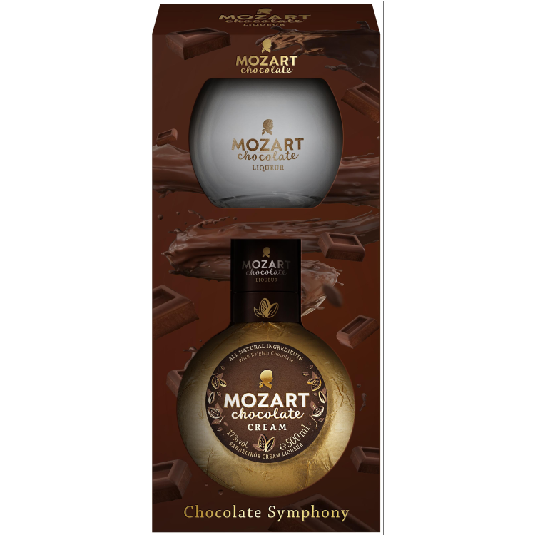 Mozart Chocolate Cream glass gift pack