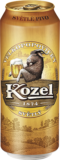 Светлое пиво Velkopopovicky Kozel Svetly в банке 0.5 л