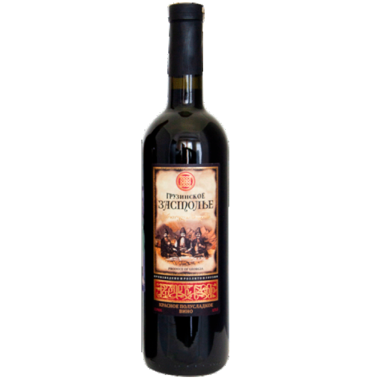 Грузинское Застолье красное полусладкое