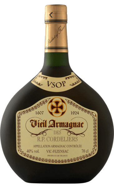 Арманьяк Gelas, Vieil Armagnac des R.P. Cordeliers VSOP 0.7 л