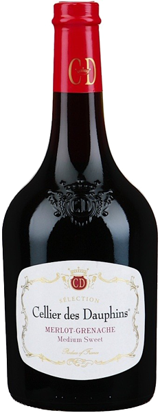 Вино Cellier des Danphins Selection Merlot-Grenache Red Semi-Sweet 0.75 л