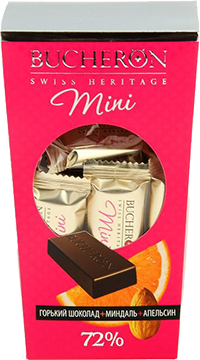 Шоколад Bucheron Mini горький с миндалем и апельсином 171гр