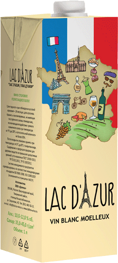 Вино Lac D’Azur, Blanc Moelleux 1 л