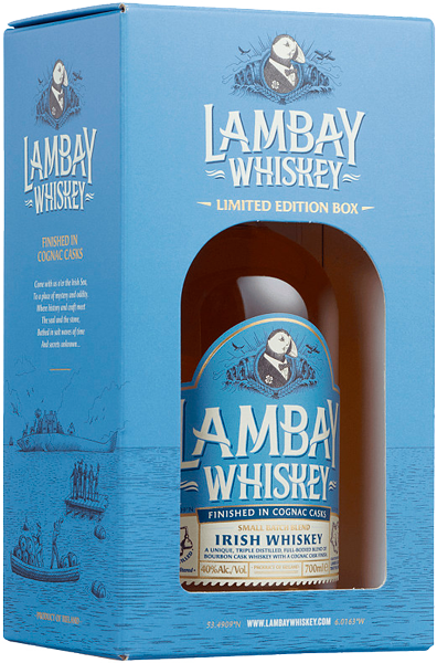 Виски Lambay Small Batch Blend 4 Years Old, Gift Box 0.7 л