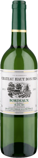 Вино Chateau Haut Bon Fils, Bordeaux AOC, Blanc Sec 0.75 л