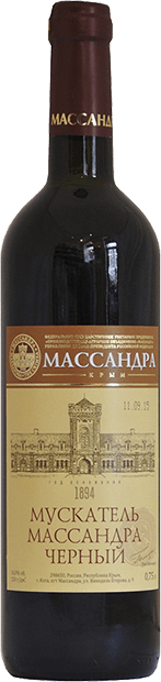 Вино Мускатель Массандра Черный 0.75 л