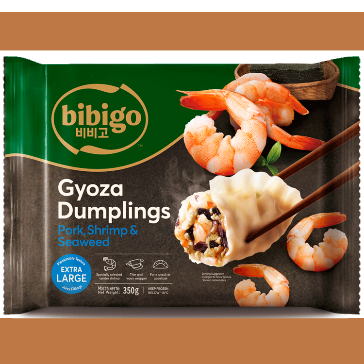 Дамплинги Bibigo с креветками и морскими водорослями 350г