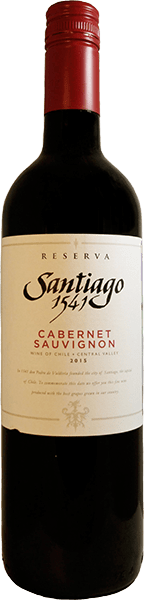 Вино Cabernet	Sauvignon Reserva	Santiago 1541 0.75 л