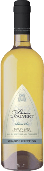 Вино Baron de Valvert Blanc Sec 0.75 л