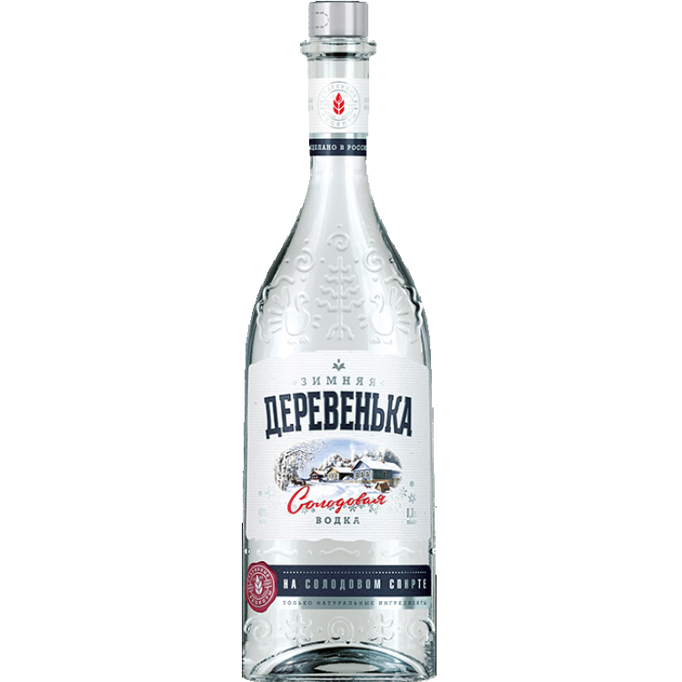 Зимняя деревенька на солодовом спирте Альфа