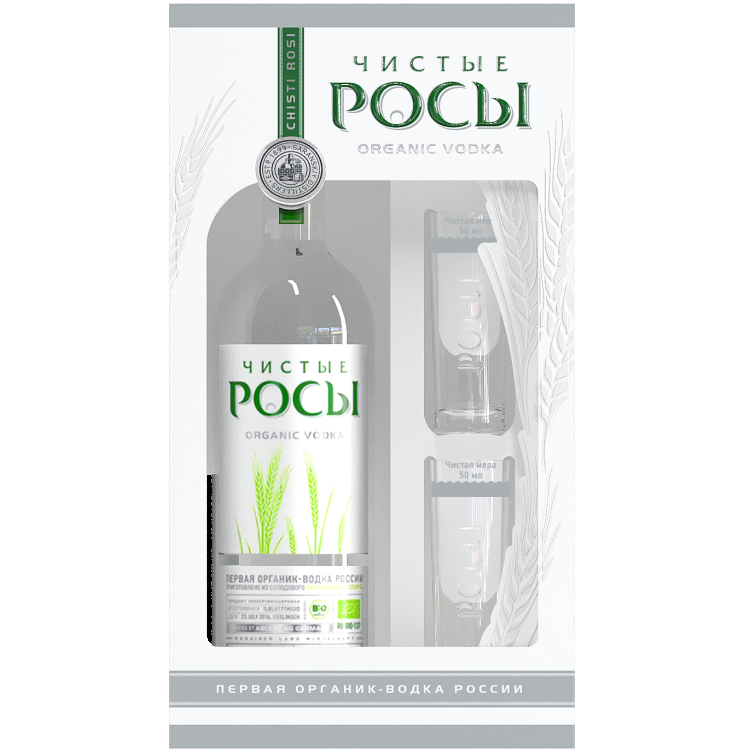 Чистые Росы промонабор + 2 стопки