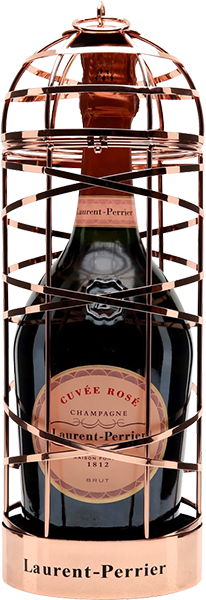 Шампанское Laurent-Perrier, Cuvee Rose Brut, в клетке 0.75 л