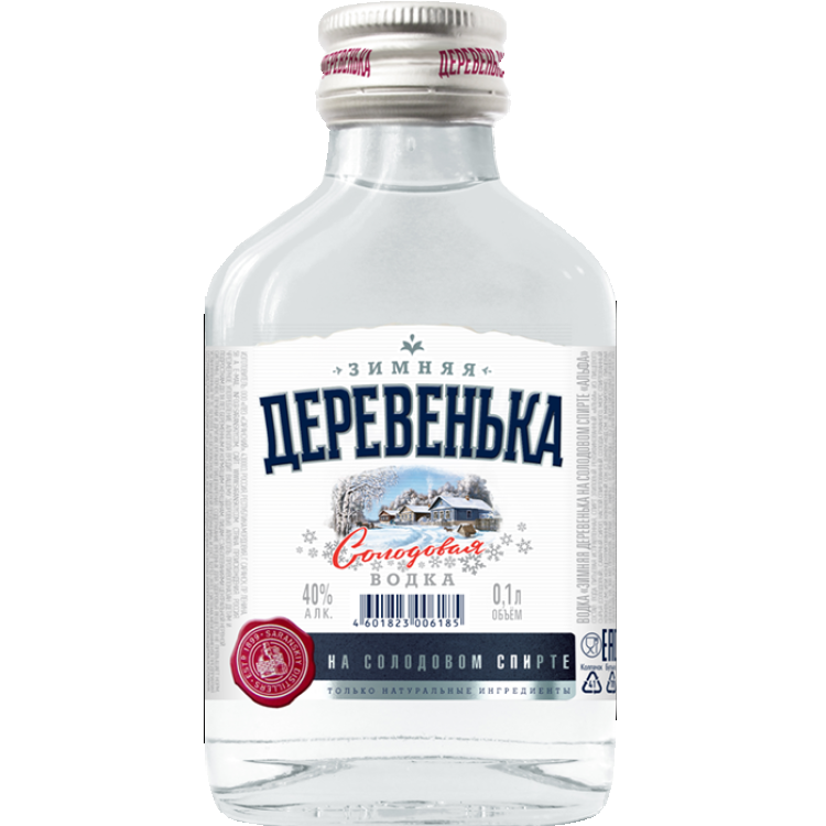 Зимняя деревенька на солодовом спирте Альфа