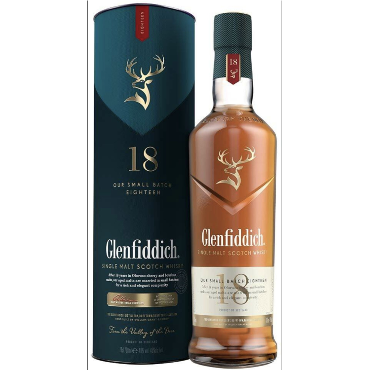 Glenfiddich, 18 летней выдержки в п/у