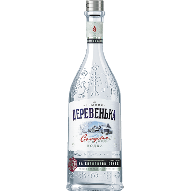 Зимняя деревенька на солодовом спирте Альфа