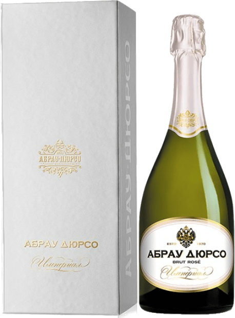 Игристое вино Абрау-Дюрсо Империал брют розе в подарочной упаковке 0.75 л