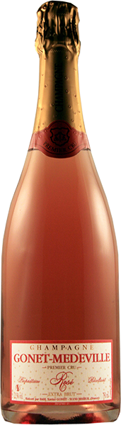 Шампанское Champagnes Gonet-Medeville, Extra Brut Rose Premier Cru 0.75 л