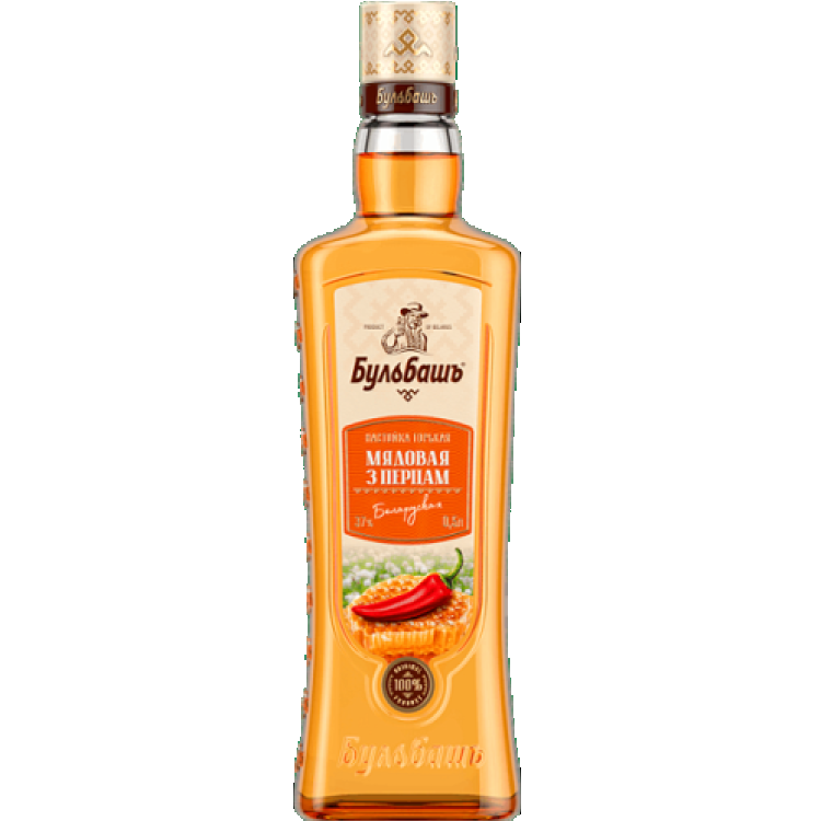 Настойка горькая Бульбашъ Мядовая з перцам Беларуская