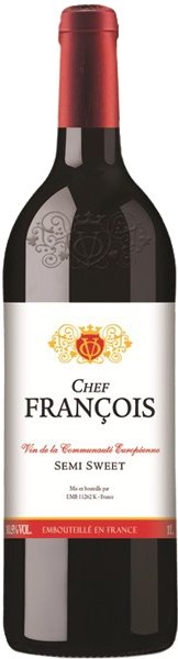 Вино Chef Francois, Rouge, Semi Sweet 1 л