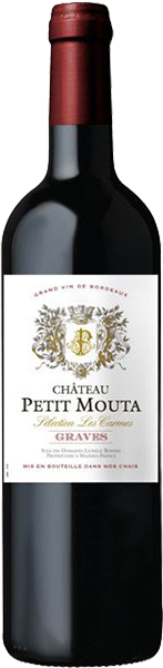 Вино Chateau Petit Mouta, Selection Les Carmes, Graves AOC 0.75 л
