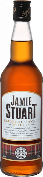Виски Jamie Stuart Blended Scotch Whisky, 3-летней выдержки 0.7 л