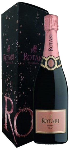 Игристое вино Rotari Rose Brut, gift box 0.75 л