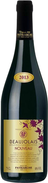 Вино Patriarche, Beaujolais Nouveau, AOC 0.75 л