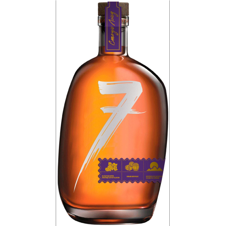 Коньяк армянский марочный выдержанный «КВ» «Камень #7» семилетний Стоун Лэнд