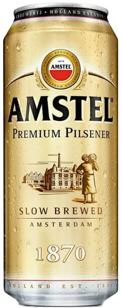 Светлое пиво Amstel Premium Pilsener в банке 0.5 л