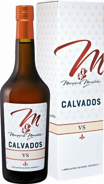 Кальвадос Marquis de Montdidier VS Calvados AOC, в подарочной упаковке 0.7 л
