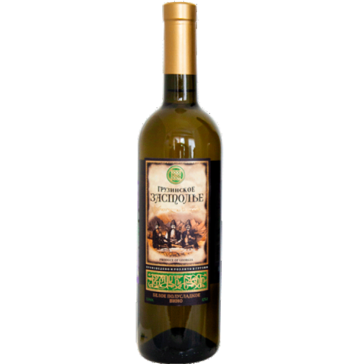 Грузинское Застолье белое полусладкое
