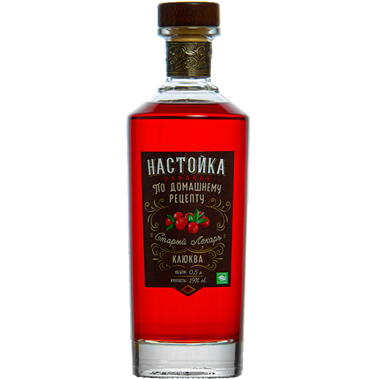 Настойка сладкая Старый Лекарь Клюква