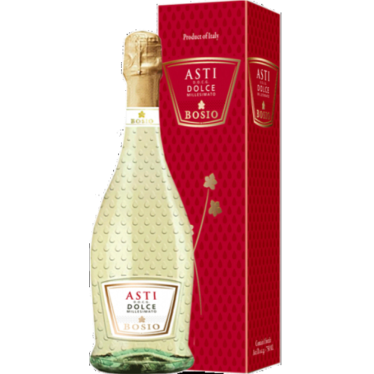 Bosio Asti Millesimato белое сладкое, в подарочной упаковке