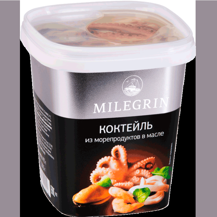 Коктейль из морепродуктов в масле милегрин