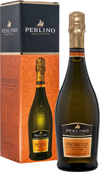 Игристое вино Perlino, Prosecco DOC, в подарочной упаковке 0.75 л