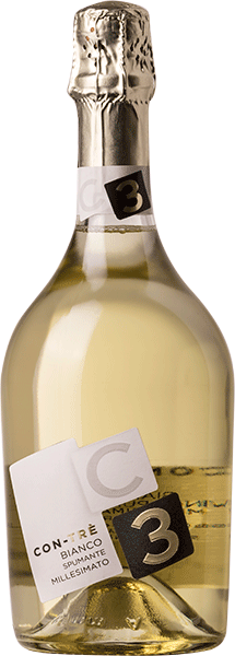Игристое вино Contarini, Con-Tre Bianco Spumante Millesimato Extra Dry 0.75 л