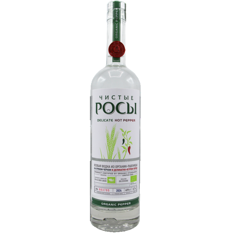 Водка особая Чистые Росы с перцем