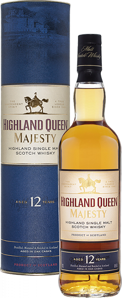 Виски Highland Queen Majesty Classic Highland Single Malt, 12-летней выдержки, в подарочной упаковке 0.7 л