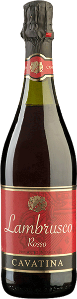 Игристое вино Lambrusco Cavatina красное 0.75 л