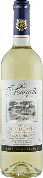 Вино Margelle, Bordeaux Blanc Moelleux 0.75 л