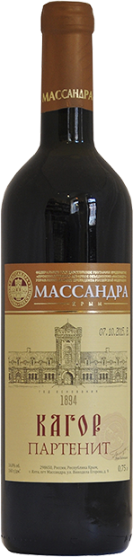 Винный напиток Массандра, Кагор Партенит 0.75 л