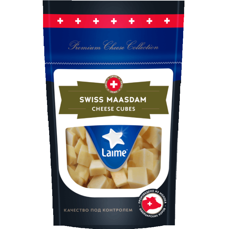 Сыр Маасдам Laime Cheese Cubes