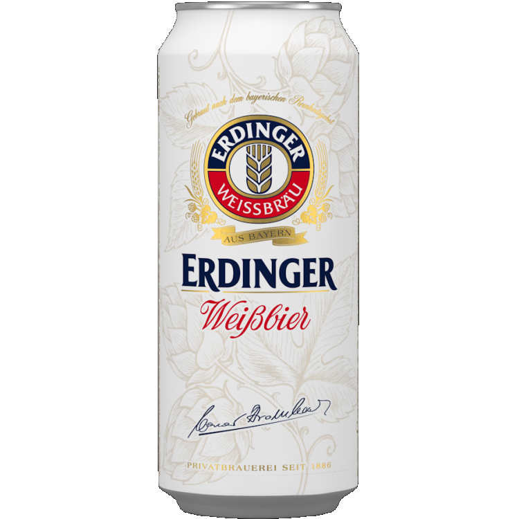 Erdinger Weissbier, в банке