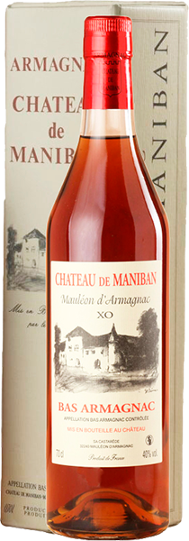 Арманьяк Bas Armagnac. Chateau de Maniban XO, в подарочной упаковке 0.7 л
