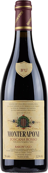 Вино Monteraponi, Baron Ugo Chianti Classico DOCG 0.75 л