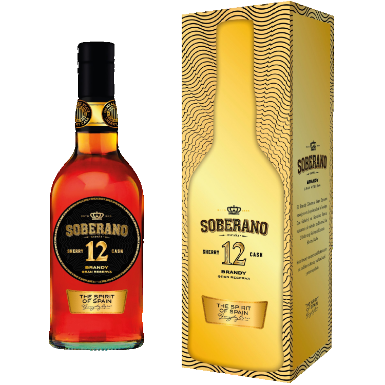 Brandy Soberano Sherry Cask 12 Gran Reserva