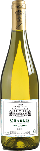 Вино Vignoble Dampt,  Chablis Tradition A.O.C. Blanc Sec 0.75 л