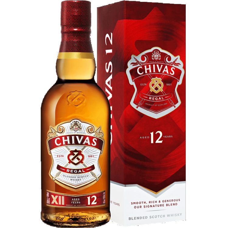 Chivas Regal, 12 летней выдержки в п/у